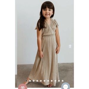 Athena Gold Maxi Dress (Girls)